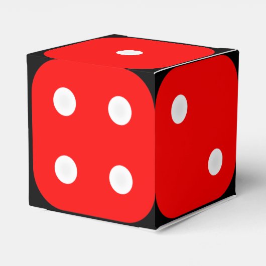 Crapsサイコロボックスとカスタマイズ可能な背景 フェイバーボックス (裏面サイド)