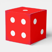 Crapsサイコロ – カスタマイズ可能なボックス フェイバーボックス (裏面サイド)