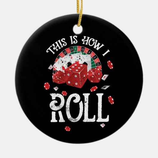 Craps私はこうだ転が セラミックオーナメント (正面)