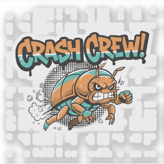 Crash Crew シール (正面)