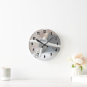 Crash Cymbal painterly Drumsetサイドミュージックデザイン ラウンド壁時計 (ホーム)