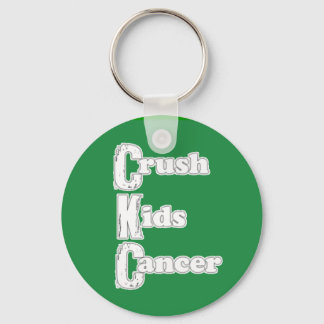 「Crash Kids Cancer」緑のキーチェーン キーホルダー