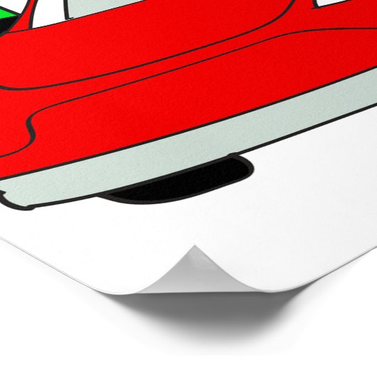 Crash Test Dummy & Car Recharging ポスター (角)