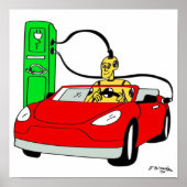 Crash Test Dummy & Car Recharging ポスター (正面)