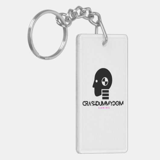 CrashDummyDom Gaming Logo KeyChain キーホルダー (正面左)
