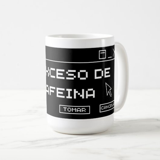 Crashed コーヒーマグカップ (正面右)