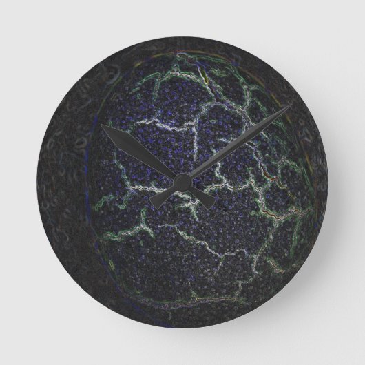 crashing shell ラウンド壁時計 (正面)