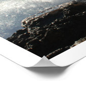 Crashing Surf on Rocks, Mallorca，スペイン ポスター (角)