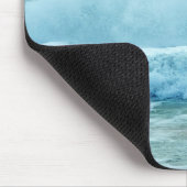 Crashing Waves Blue海ビーチ写真 マウスパッド (コーナー)