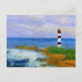 Crashing Waves by Light House,はがき ポストカード