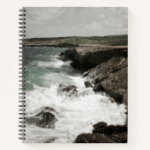 Crashing Waves Coastal Spiralノートブック ノートブック (正面)