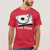 Crate Digger Record Collecting Vinyl DJアナログ Tシャツ (正面)
