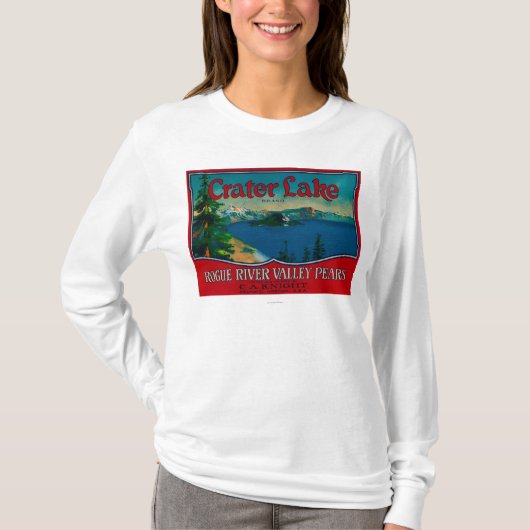 crater湖のナシの木枠LabelMedford、または Tシャツ (正面)