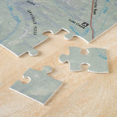 crater湖の地図のパズル ジグソーパズル (側面)