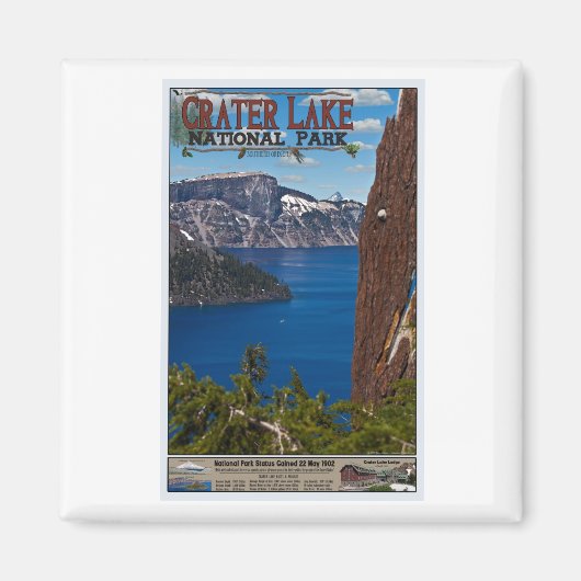Crater Lake – 情報ポスター マグネット (正面)