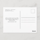 CRATER LAKE Destination日付ポストカードの保存 ポストカード (裏面)