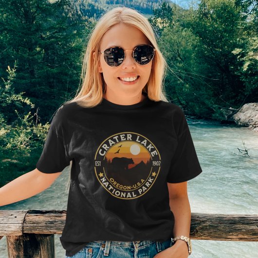 Crater Lake National Park Beatiful Sunset Tシャツ