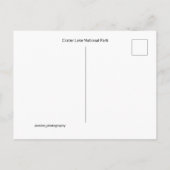 Crater Lake National Park Oregon Landscape Photo ポストカード (裏面)