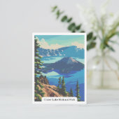 Crater Lake National Park, Oregon USAはがき ポストカード (スタンド正面)