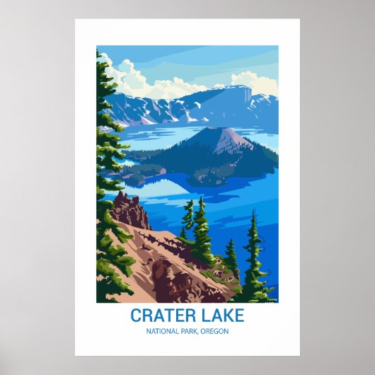 Crater Lake National Park Oregon USA ポスター (正面)