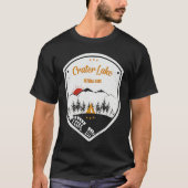 Crater Lake  National Park Retro Souvenir Tシャツ (正面)