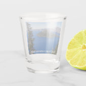 Crater Lake National Park Travel Photo ショットグラス (裏面)