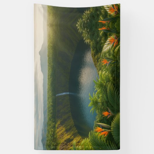 Crater of Serenity – Tropical Nature Escape 横断幕 (縦)