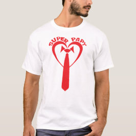 cravate_coeur_super_papy tシャツ
