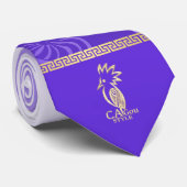 Cravate flèche faîtière kanak.Violet.  ネクタイ (ロール)