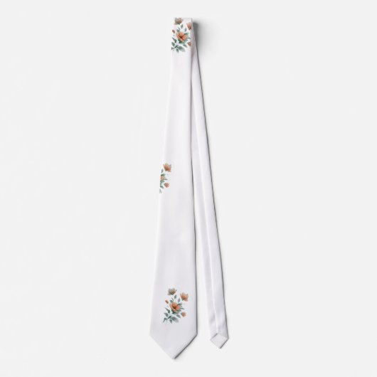 cravate fleurs ネクタイ (正面)