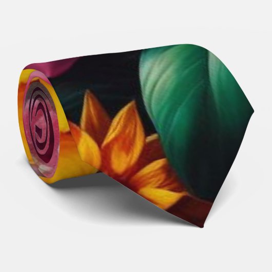 cravatte coloré a fleurs ネクタイ (ロール)