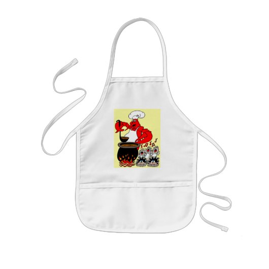 CRAWDADの調理師 子供用エプロン (正面)