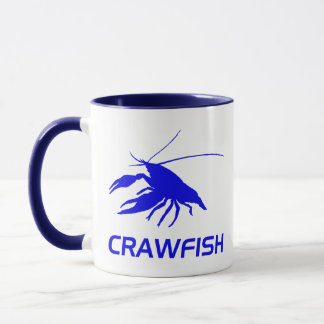 crawfishのシルエット(赤い) マグカップ