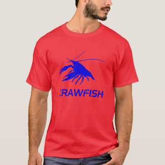 crawfishのシルエット(赤い) tシャツ
