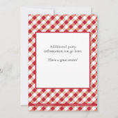 Crawfishの沸騰ウェディングシャワーのパーティの招待状 招待状 (裏面)