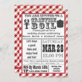 Crawfishの沸騰ウェディングシャワーのパーティの招待状 招待状 (正面/裏面)