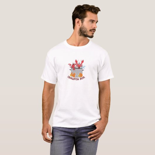 Crawfishの沸騰 Tシャツ (正面フル)