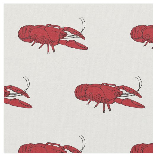 Crawfishの生地 ファブリック (クローズアップ)