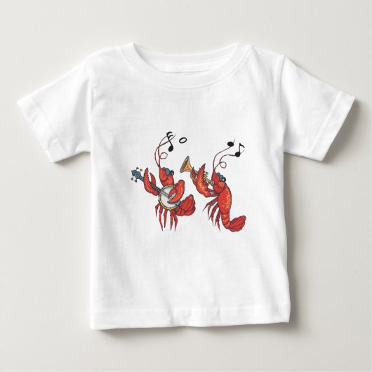 Crawfishバンド1.pdf ベビーTシャツ (正面)