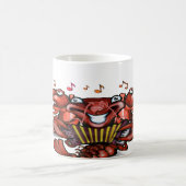 Crawfishバンド コーヒーマグカップ (中央)