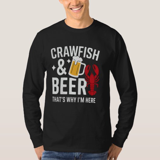 Crawfish Beer That I'S Here Crawfish B Tシャツ (正面)