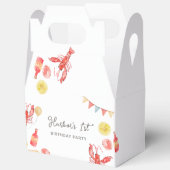 Crawfish Birthday Party Favor Boxes フェイバーボックス (見開き)