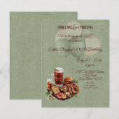 Crawfish Boil 60th Birthday Invitation 招待状 (正面/裏面)