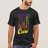 Crawfish Boil Crew Beads Mardi Gras Flag Kids Todd Tシャツ (正面)