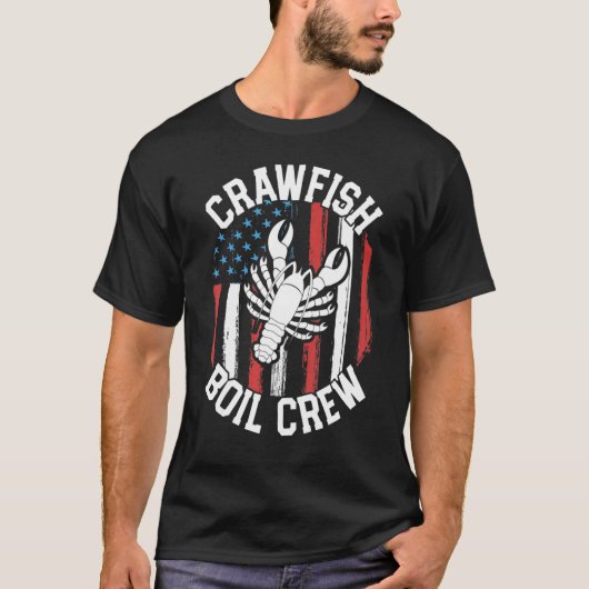 Crawfish Boil Crew Cajun For Men Mardi Gras Tシャツ (正面)