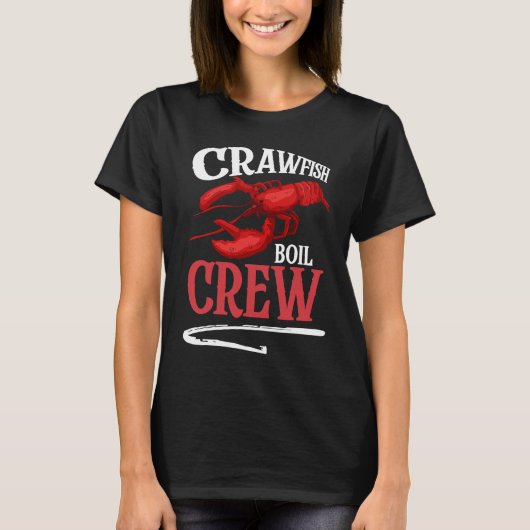 Crawfish Boil Crew Crayfish  2 Tシャツ (正面)
