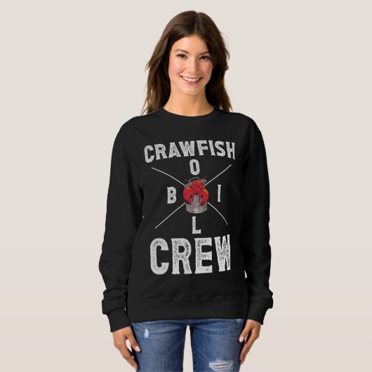 Crawfish Boil Crew Crayfish  3 スウェットシャツ (正面フル)