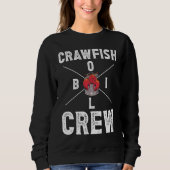 Crawfish Boil Crew Crayfish  3 スウェットシャツ (正面)
