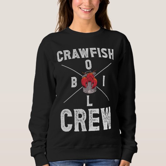Crawfish Boil Crew Crayfish  3 スウェットシャツ (正面)
