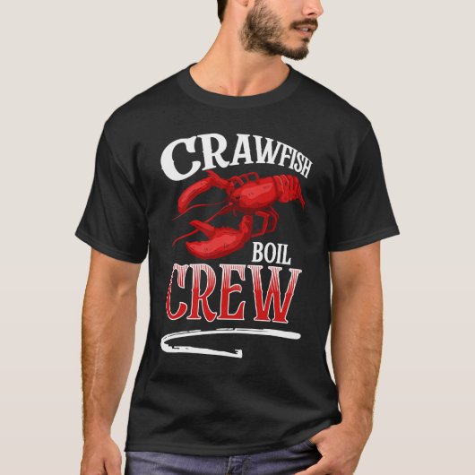 Crawfish Boil Crew Crayfish Tシャツ (正面)